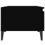 Mesa auxiliar de madera contrachapada negro 50x46x35 cm en Mesas auxiliares | Comprar online en Foru.es