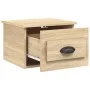 Mesita de noche de pared 2 uds color roble Sonoma 41,5x36x28 cm de vidaXL, Mesitas de noche - Ref: Foro24-816383, Precio: 53,...