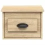 Mesita de noche de pared 2 uds color roble Sonoma 41,5x36x28 cm de vidaXL, Mesitas de noche - Ref: Foro24-816383, Precio: 53,...
