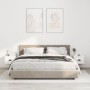 Mesitas de noche de pared 2 uds blanco brillante 41,5x36x28 cm de vidaXL, Mesitas de noche - Ref: Foro24-816381, Precio: 59,1...
