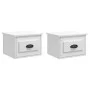 Wall bedside tables 2 pcs glossy white 41.5x36x28 cm by vidaXL, Nightstands - Ref: Foro24-816381, Price: 58,50 €, Discount: %