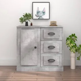 Aparador de madera contrachapada gris hormigón 70x35,5x67,5 cm de vidaXL, Aparadores - Ref: Foro24-816196, Precio: 104,60 €, ...