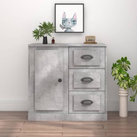 Aparador de madera contrachapada gris hormigón 70x35,5x67,5 cm de vidaXL, Aparadores - Ref: Foro24-816196, Precio: 106,25 €, ...