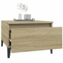 Mesa auxiliar madera contrachapada roble Sonoma 50x46x35 cm en Mesas auxiliares | Comprar online en Foru.es
