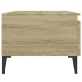 Mesa auxiliar madera contrachapada roble Sonoma 50x46x35 cm en Mesas auxiliares | Comprar online en Foru.es