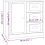 Aparador de madera contrachapada gris hormigón 70x35,5x67,5 cm de vidaXL, Aparadores - Ref: Foro24-816196, Precio: 106,25 €, ...