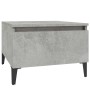 Mesa auxiliar de madera contrachapada gris hormigón 50x46x35 cm en Mesas auxiliares | Comprar online en Foru.es