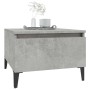 Mesa auxiliar de madera contrachapada gris hormigón 50x46x35 cm en Mesas auxiliares | Comprar online en Foru.es