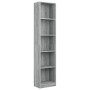 Estantería de 5 niveles contrachapada gris Sonoma 40x24x175 cm de vidaXL, Librerías y estanterías - Ref: Foro24-816069, Preci...