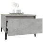 Mesa auxiliar de madera contrachapada gris hormigón 50x46x35 cm en Mesas auxiliares | Comprar online en Foru.es