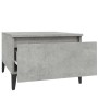 Mesa auxiliar de madera contrachapada gris hormigón 50x46x35 cm en Mesas auxiliares | Comprar online en Foru.es