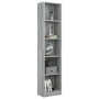 Estantería de 5 niveles contrachapada gris Sonoma 40x24x175 cm de vidaXL, Librerías y estanterías - Ref: Foro24-816069, Preci...