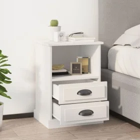 Mesitas de noche 2 unidades blancas 43x36x60 cm de vidaXL, Mesitas de noche - Ref: Foro24-816329, Precio: 95,74 €, Descuento: %