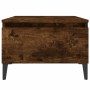 Mesa auxiliar madera contrachapada roble ahumado 50x46x35 cm en Mesas auxiliares | Comprar online en Foru.es