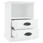 Mesitas de noche 2 unidades blancas 43x36x60 cm de vidaXL, Mesitas de noche - Ref: Foro24-816329, Precio: 95,74 €, Descuento: %
