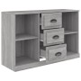 Aparador de madera contrachapada gris Sonoma 104,5x35,5x67,5 cm de vidaXL, Aparadores - Ref: Foro24-816238, Precio: 88,16 €, ...
