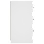 Aparador de madera contrachapada blanco 36x35,5x67,5 cm de vidaXL, Aparadores - Ref: Foro24-816216, Precio: 54,01 €, Descuent...