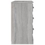 Aparador de madera contrachapada gris Sonoma 104,5x35,5x67,5 cm de vidaXL, Aparadores - Ref: Foro24-816238, Precio: 88,16 €, ...