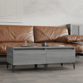 Mesas auxiliares 2 uds contrachapada gris Sonoma 50x46x35 cm en Mesas auxiliares | Comprar online en Foru.es