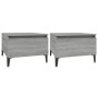 Mesas auxiliares 2 uds contrachapada gris Sonoma 50x46x35 cm en Mesas auxiliares | Comprar online en Foru.es