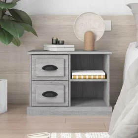 Sonoma gray nightstand 60x35.5x45 cm by vidaXL, Nightstands - Ref: Foro24-816374, Price: 55,82 €, Discount: %