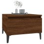 Mesa auxiliar madera contrachapada roble marrón 50x46x35 cm en Mesas auxiliares | Comprar online en Foru.es