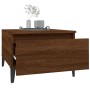 Mesa auxiliar madera contrachapada roble marrón 50x46x35 cm en Mesas auxiliares | Comprar online en Foru.es