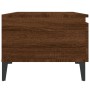 Mesa auxiliar madera contrachapada roble marrón 50x46x35 cm en Mesas auxiliares | Comprar online en Foru.es