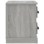 Mesita de noche gris Sonoma 60x35,5x45 cm de vidaXL, Mesitas de noche - Ref: Foro24-816374, Precio: 56,51 €, Descuento: %