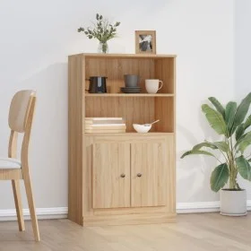 Aparador de madera contrachapada roble Sonoma 60x35,5x103,5 cm de vidaXL, Aparadores - Ref: Foro24-816315, Precio: 87,36 €, D...
