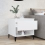 Mesa auxiliar madera contrachapada blanco 50x46x50 cm en Mesas auxiliares | Comprar online en Foru.es
