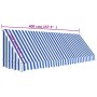 Toldo para bar 400x120 cm azul y blanco en Toldos | Comprar online en Foru.es