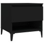 Mesa auxiliar madera contrachapada negro 50x46x50 cm en Mesas auxiliares | Comprar online en Foru.es