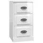 Aparador madera contrachapada blanco brillante 36x35,5x67,5 cm de vidaXL, Aparadores - Ref: Foro24-816218, Precio: 53,30 €, D...