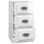 Aparador madera contrachapada blanco brillante 36x35,5x67,5 cm de vidaXL, Aparadores - Ref: Foro24-816218, Precio: 53,30 €, D...