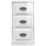 Aparador madera contrachapada blanco brillante 36x35,5x67,5 cm de vidaXL, Aparadores - Ref: Foro24-816218, Precio: 53,30 €, D...