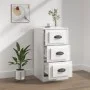 Aparador madera contrachapada blanco brillante 36x35,5x67,5 cm de vidaXL, Aparadores - Ref: Foro24-816218, Precio: 53,30 €, D...