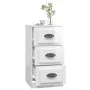 Aparador madera contrachapada blanco brillante 36x35,5x67,5 cm de vidaXL, Aparadores - Ref: Foro24-816218, Precio: 53,30 €, D...
