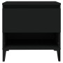 Mesas auxiliares 2 uds madera contrachapada negro 50x46x50 cm en Mesas auxiliares | Comprar online en Foru.es
