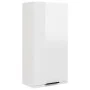 Armario de baño de pared blanco brillo 32x20x67 cm de vidaXL, Taquillas y armarios de almacenamiento - Ref: Foro24-811301, Pr...
