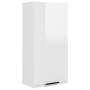 Armario de baño de pared blanco brillo 32x20x67 cm de vidaXL, Taquillas y armarios de almacenamiento - Ref: Foro24-811301, Pr...