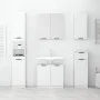 Armario de baño de pared blanco brillo 32x20x67 cm de vidaXL, Taquillas y armarios de almacenamiento - Ref: Foro24-811301, Pr...