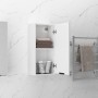 Armario de baño de pared blanco brillo 32x20x67 cm de vidaXL, Taquillas y armarios de almacenamiento - Ref: Foro24-811301, Pr...