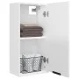 Armario de baño de pared blanco brillo 32x20x67 cm de vidaXL, Taquillas y armarios de almacenamiento - Ref: Foro24-811301, Pr...