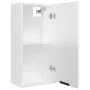 Armario de baño de pared blanco brillo 32x20x67 cm de vidaXL, Taquillas y armarios de almacenamiento - Ref: Foro24-811301, Pr...