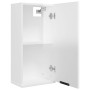Armario de baño de pared blanco brillo 32x20x67 cm de vidaXL, Taquillas y armarios de almacenamiento - Ref: Foro24-811301, Pr...