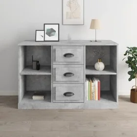 Betongraues Sperrholz-Sideboard 104,5 x 35,5 x 67,5 cm von vidaXL, Sideboards - Ref: Foro24-816236, Preis: 84,39 €, Rabatt: %