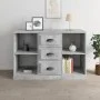 Aparador madera contrachapada gris hormigón 104,5x35,5x67,5 cm de vidaXL, Aparadores - Ref: Foro24-816236, Precio: 84,39 €, D...