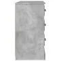 Aparador madera contrachapada gris hormigón 104,5x35,5x67,5 cm de vidaXL, Aparadores - Ref: Foro24-816236, Precio: 84,39 €, D...