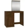 Spiegel-Schminktisch aus braunem Eichensperrholz, 90 x 50 x 132,5 cm von vidaXL, Schlafzimmerkommoden - Ref: Foro24-816767, P...